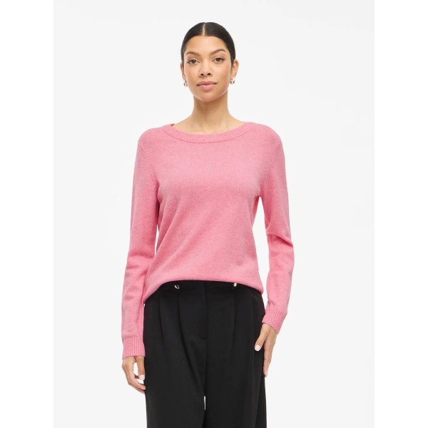VILA JERSEY VIRIL ONECK ROSA