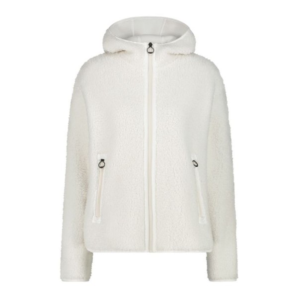 CMP WOMAN POLAR CON CAPUCHA BLANCO