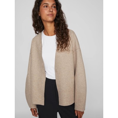 VILA CHAQUETA VIJUICE CUELLO PICO BEIGE