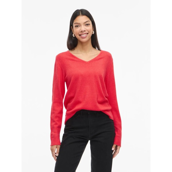 VILA JERSEY PICO VIRIL NARANJA