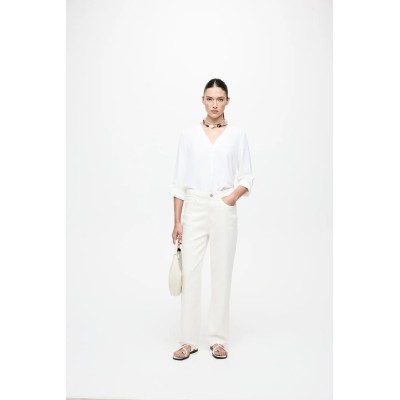 VILA PANTALÓN VAQUERO VIKELLY BLANCO