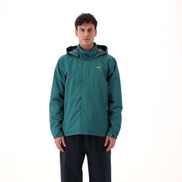 CMP MAN JACKET  SNAPS HOOD LICHEN