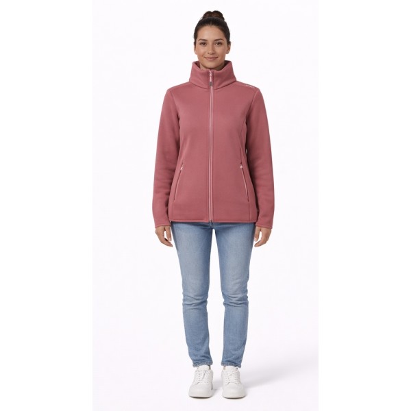 CMP SUDADERA POLAR MUJER BURDEOS