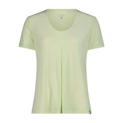 CMP CAMISETA MUJER PICO VERDE PASTEL