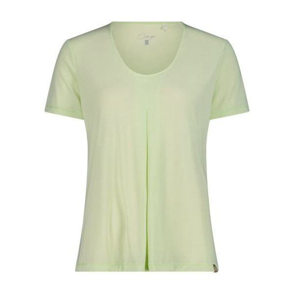 CMP CAMISETA MUJER PICO VERDE PASTEL