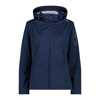 CMP WOMAN JACKET ZIP HOOD AZUL