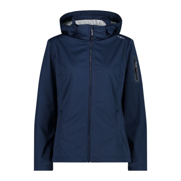 CMP WOMAN JACKET ZIP HOOD AZUL