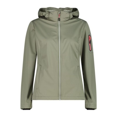 CMP WOMAN JACKET ZIP HOOD VERDE