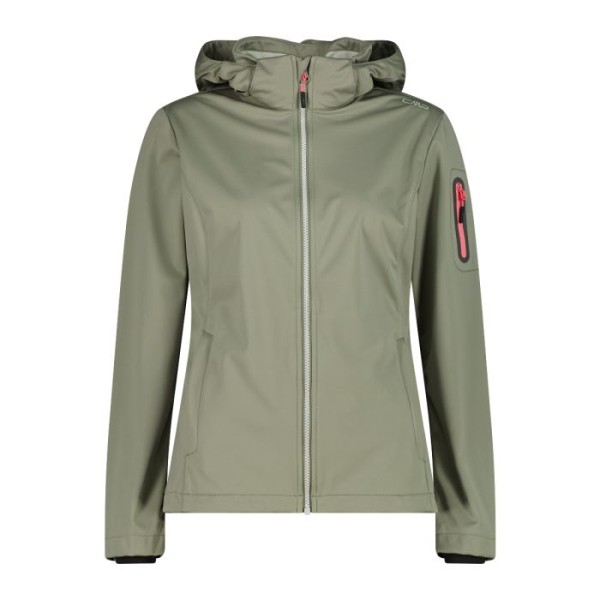CMP WOMAN JACKET ZIP HOOD VERDE