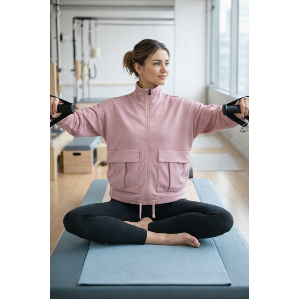 CMP CHAQUETA MUJER BOLSILLOS LILA