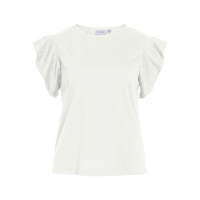 VILA VISUMMER CAMISETA TOP BLANCO