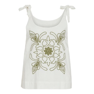 VILA TOP BORDADO VIVIALMA BLANCO