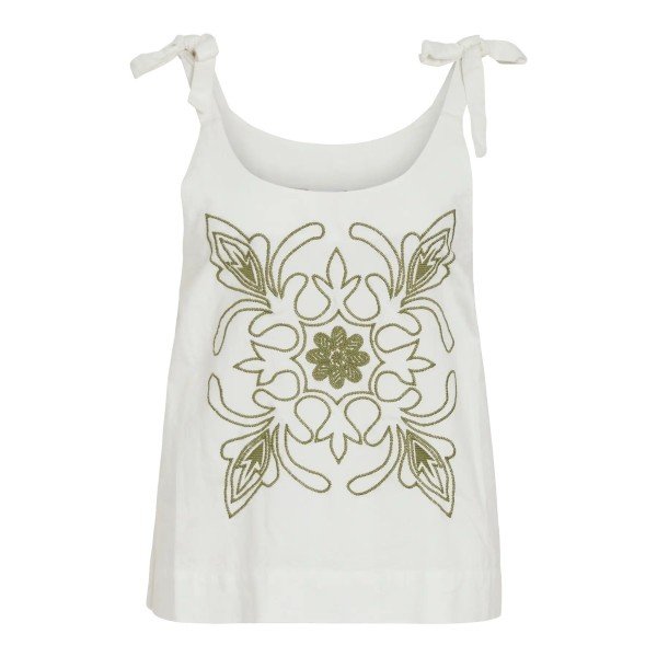 VILA TOP BORDADO VIVIALMA BLANCO