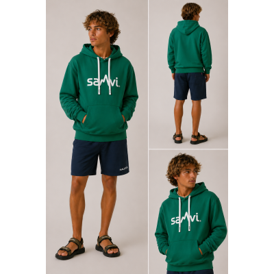 SANVI SUDADERA OYAMBRE VERDE CRUDO