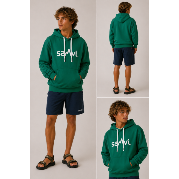 SANVI SUDADERA OYAMBRE VERDE CRUDO