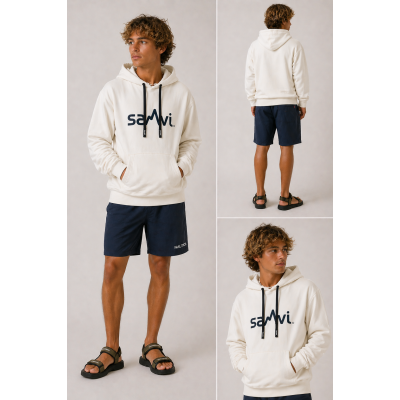 SANVI SUDADERA OYAMBRE BLANCO MARINO