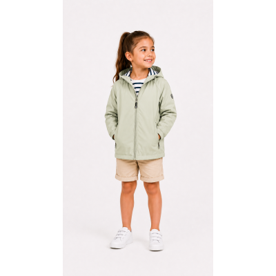 SANVI IMPERMEABLE NIÑA MERÓN VERDE