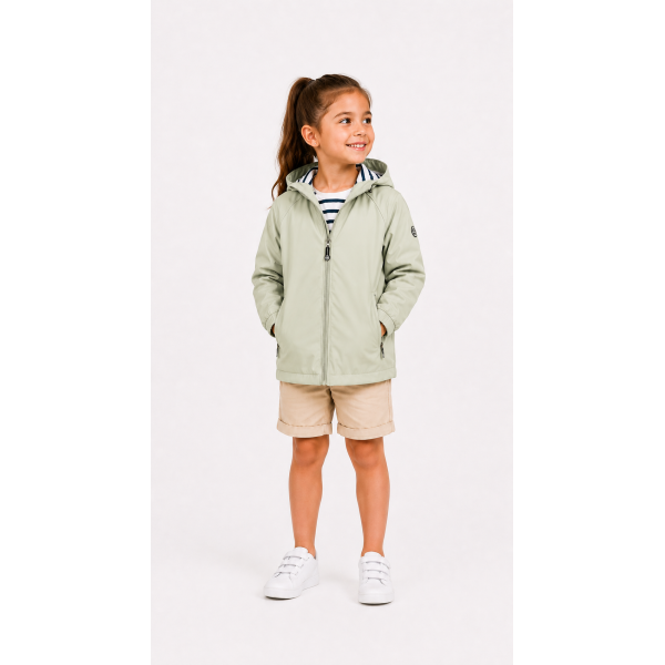 SANVI IMPERMEABLE NIÑA MERÓN VERDE