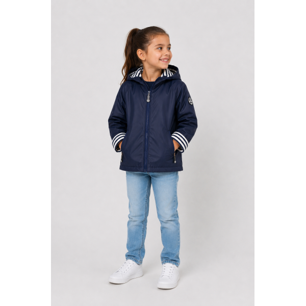 SANVI IMPERMEABLE NIÑA MERÓN MARINO