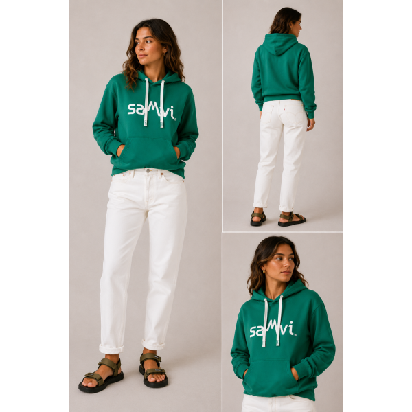 SANVI SUDADERA OYAMBRE UNISEX. VERDE