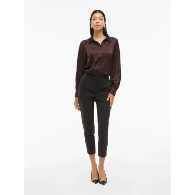 VILA PANTALÓN SLIM VIVARONE NEGRO