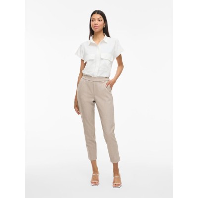 VILA PANTALÓN SLIM VIVARONE CRUDO