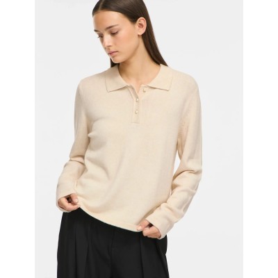 VILA JERSEY POLO VIRIL CRUDO
