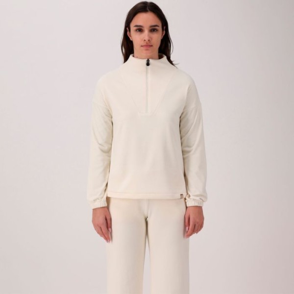 CMP SUDADERA MUJER MEDIA CREMALLERA CRUDO