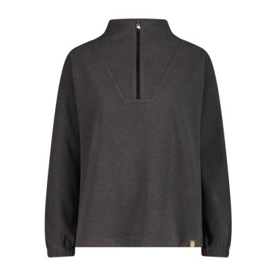 CMP SUDADERA MUJER MEDIA CREMALLERA ANTRACITA