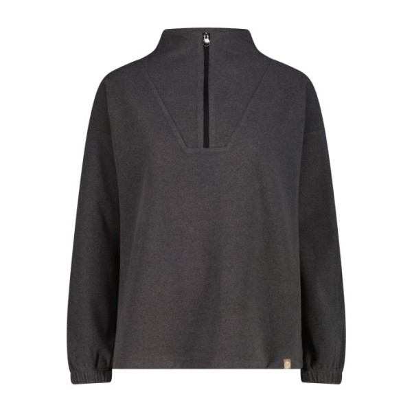 CMP SUDADERA MUJER MEDIA CREMALLERA ANTRACITA