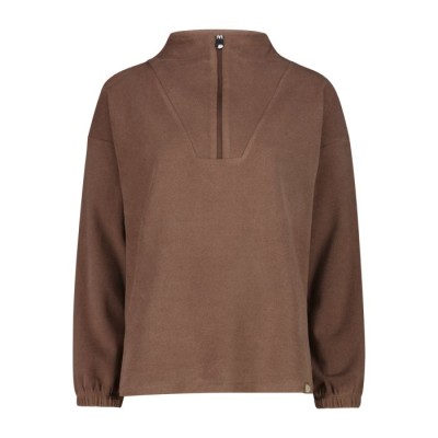 CMP SUDADERA MUJER MEDIA CREMALLERA TOFFEE