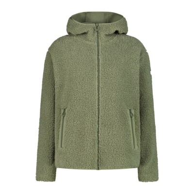 CMP CHAQUETA CAPUCHA PIEL SINTÉTICA TÉ VERDE