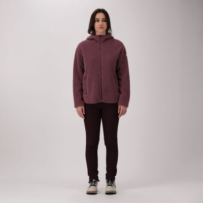CMP CHAQUETA CAPUCHA PIEL SINTÉTICA MALVA