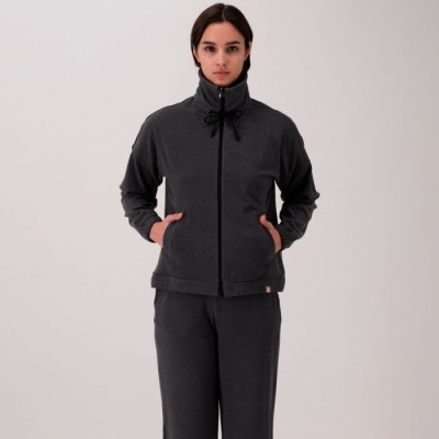 CMP CHAQUETA POLAR JASPEADA MUJER ANTRACITA