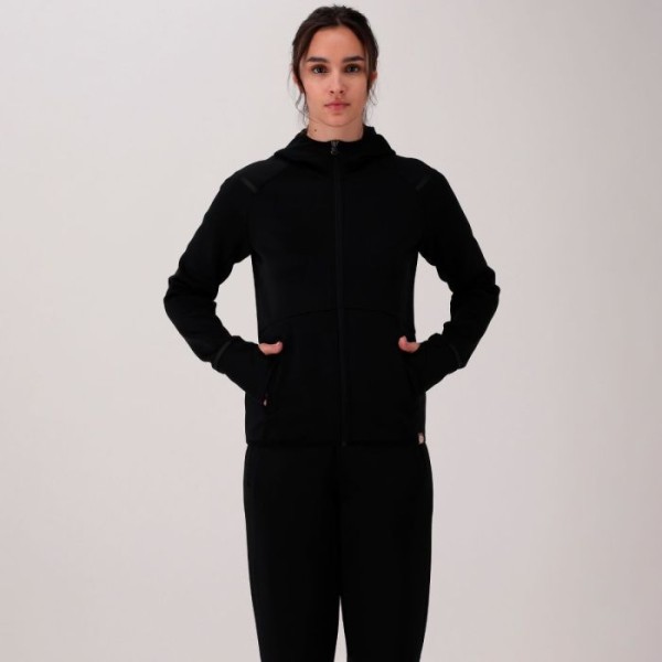 CMP CHAQUETA ELÁSTICA CAPUCHA NEGRA