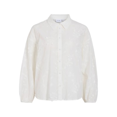 VILA CAMISA BORDADOS VISIGRID BLANCA
