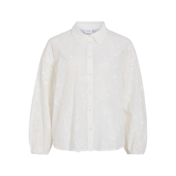 VILA CAMISA BORDADOS VISIGRID BLANCA