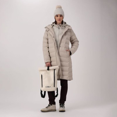CMP CHAQUETA LARGA ACOLCHADA CRUDO