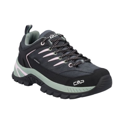 CMP BOTA TREKKING MUJER RIGEL 2.0 WP VERDE TITANIO ROSA