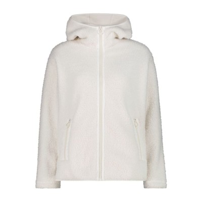 CMP CHAQUETA CAPUCHA POLAR RIZO YESO
