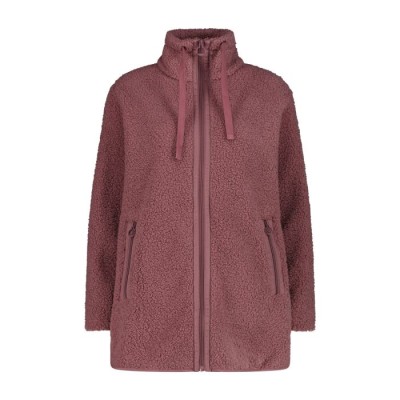 CMP CHAQUETA LARGA MUJER POLAR MALVA