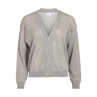 VILA CHAQUETA VIMETA METALLIC GRIS