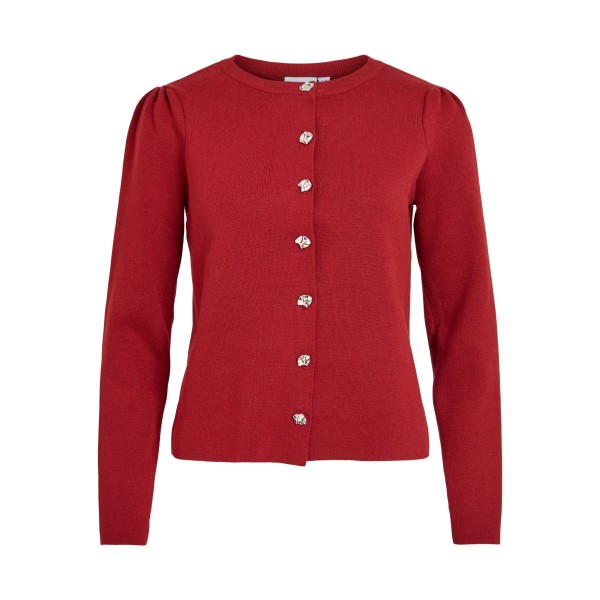 VILA VISWAY CARDIGAN ROJO