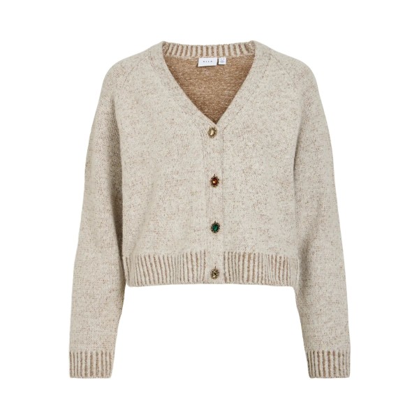 VILA CARDIGAN VISANA DETALLE BOTÓN CRUDO