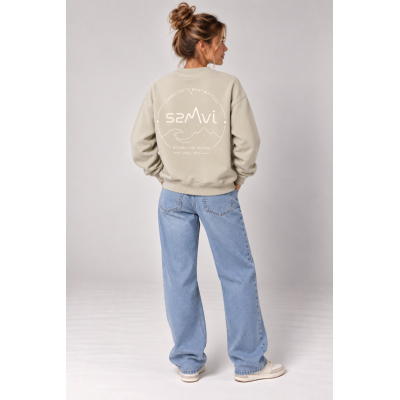 SANVI SUDADERA SIN CAPUCHA ARENAL CRUDO