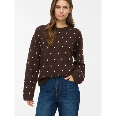 VILA JERSEY TOPOS VILIGA CHOCOLATE